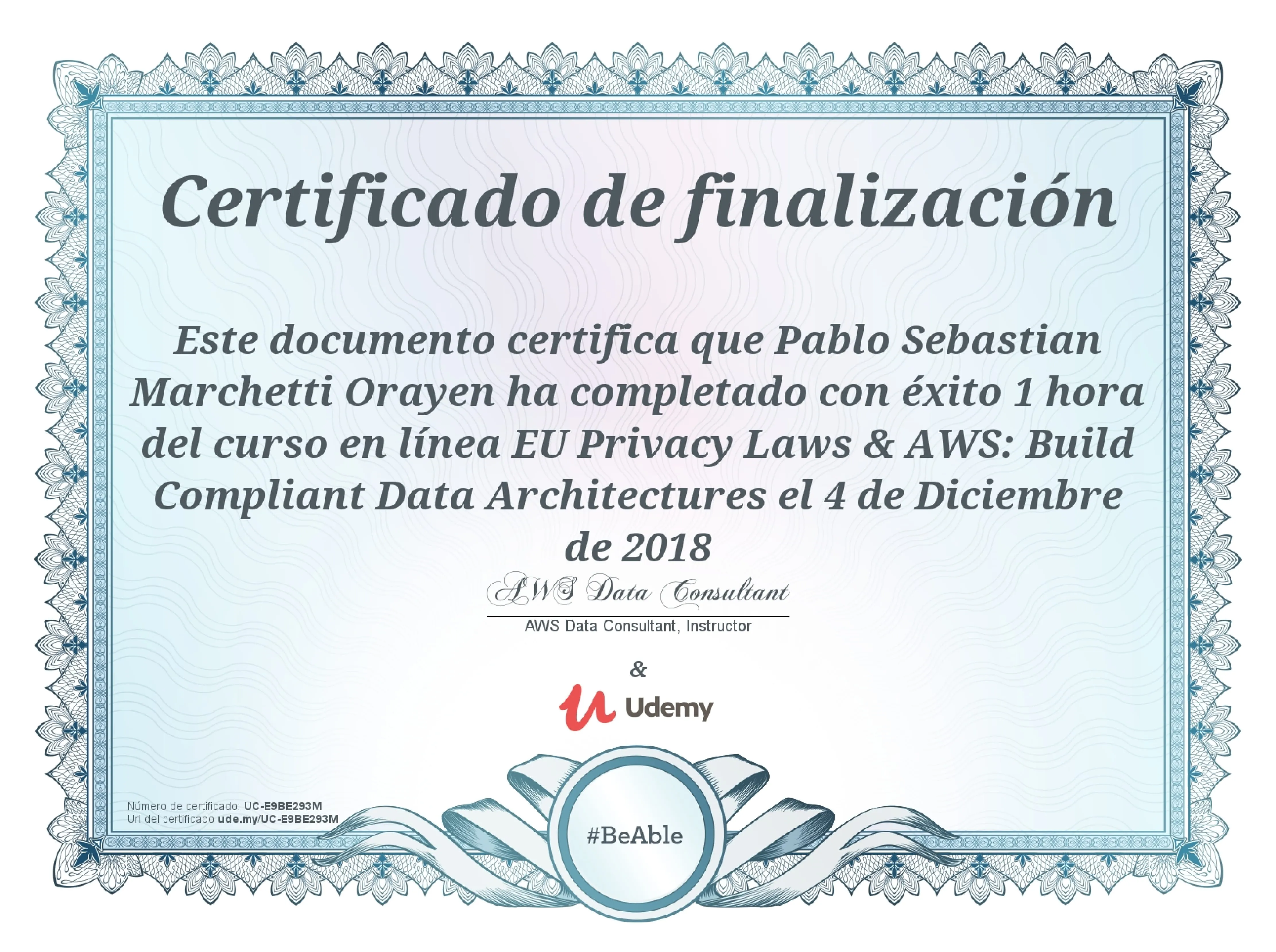 Leyes de Privacidad en la UE y AWS - Arquitecturas de Datos Cumpliendo Normativas